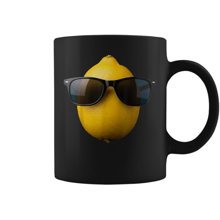 Cool Lemon Portant Des Lunettes Deoleil Drôle Fruits Tasse