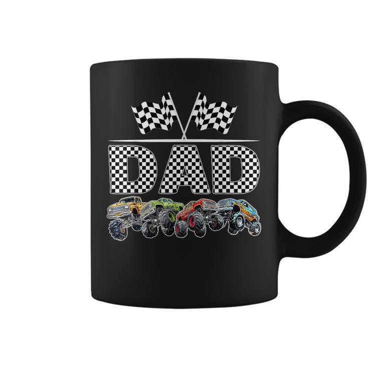 Dad Retro Monster Truck Family Birthday Matching Coffee Mug