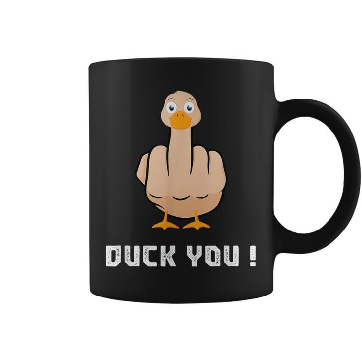 Duck You Duck Lover ひっくり返す鳥 クワック ダッキー 皮肉 コーヒーマグ