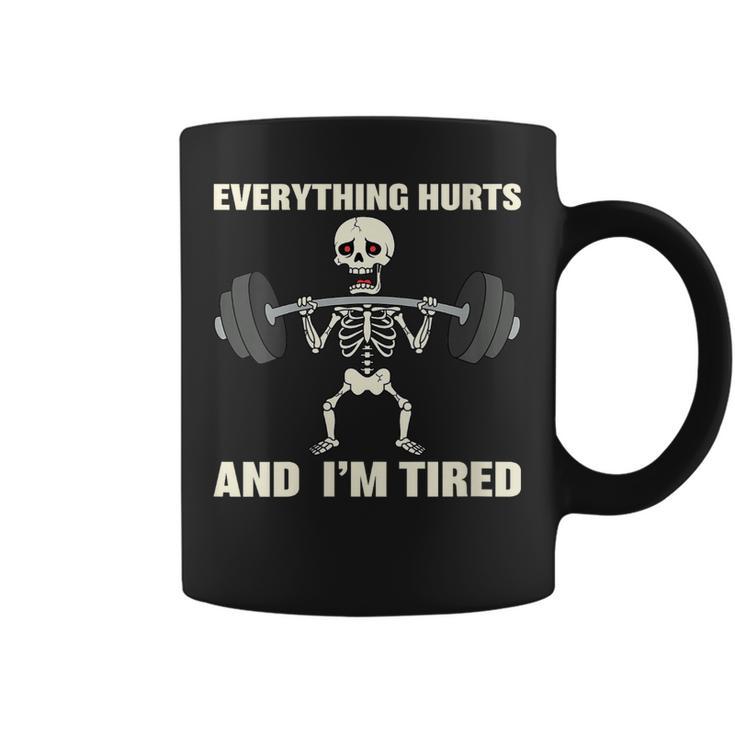 Humor Fitness Y Gimnasio Regalo Divertido Para Deportistas Cuello Taza de café
