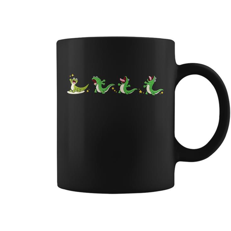 Ilustración Divertida De Meme De Lagartija Taza de café