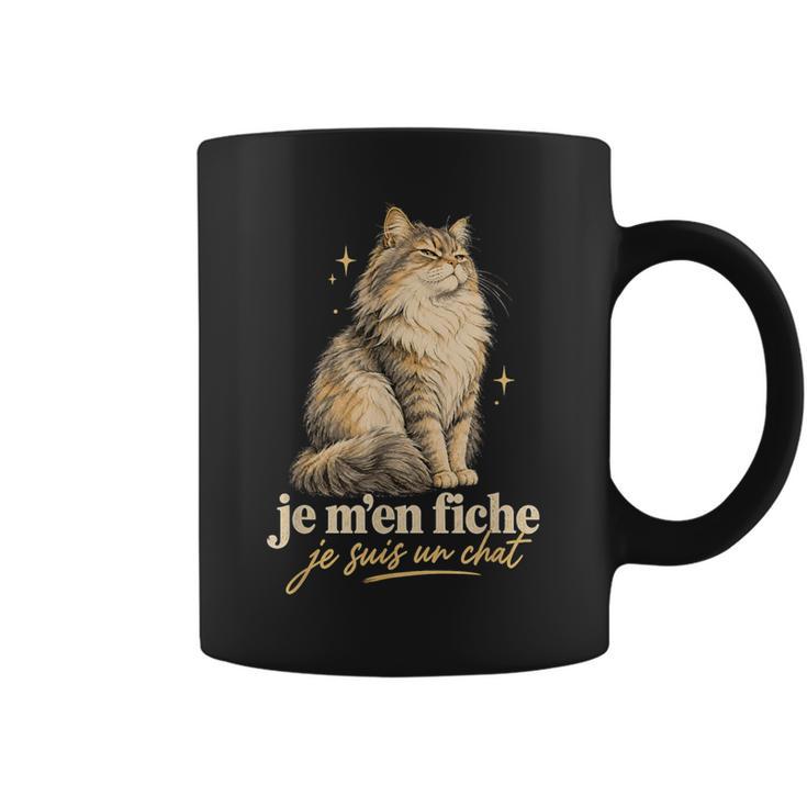 Je M'en Fiche Jeuis Un Chat Humour Tasse