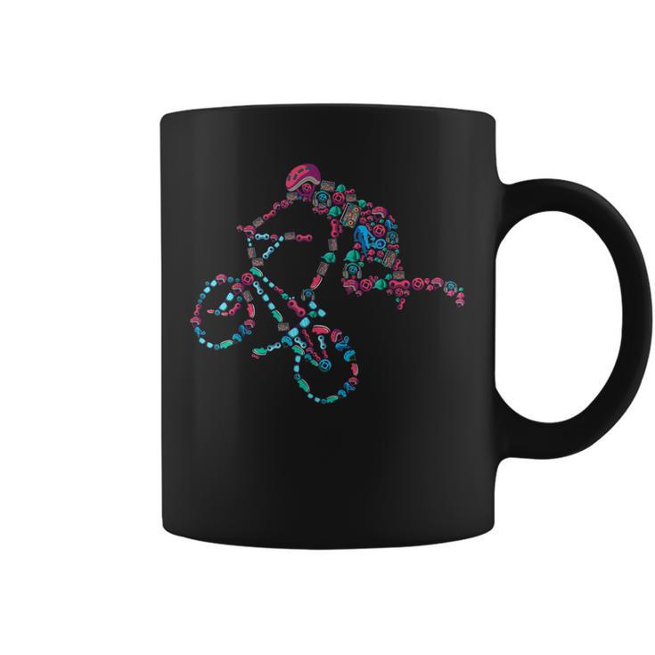 Jinete Freestyle De Bmxtunt Dirt Bike Taza de café