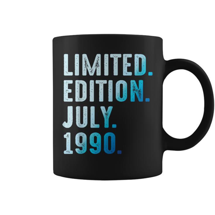 Julio 1990 Año 1990 Retro 1990Intage Edición Limitada Taza de café