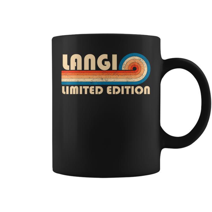 Langi Retro 70S 80Sunsettripe Taza de café