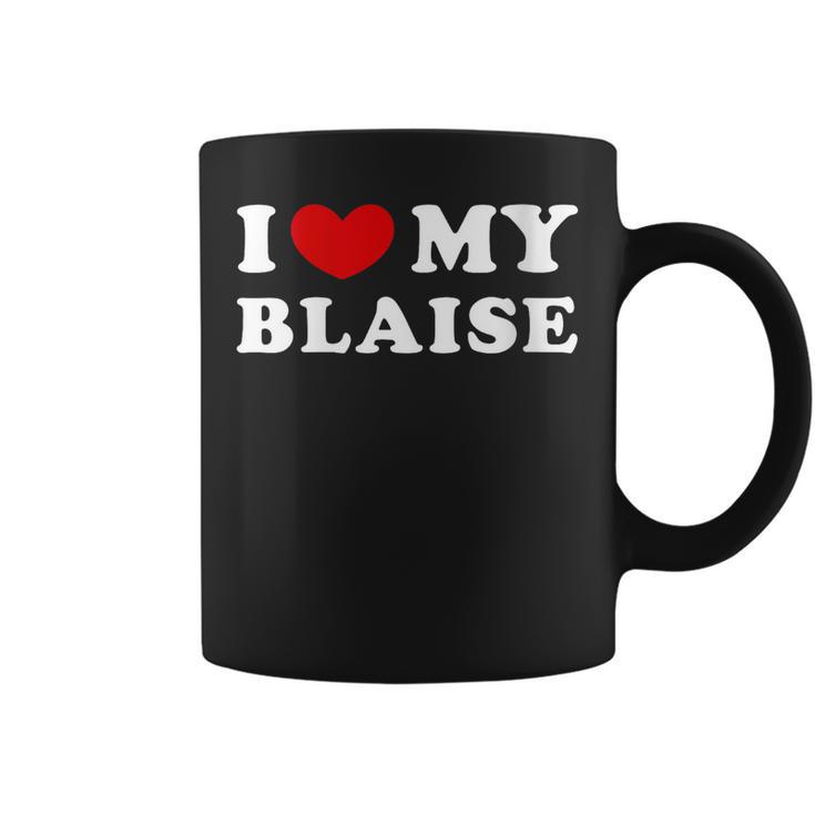 I Love My Blaise J'aime Mon Blaise Tasse