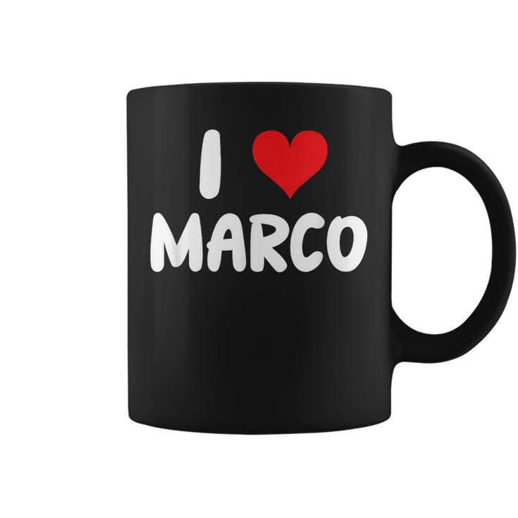 I Love Marco – Cœur – Nom Tasse