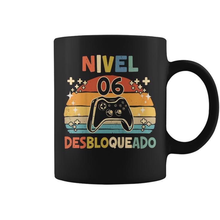 Nivel 6 Desbloqueado Gamer 6 Años Niño Nivel 6 Unlocked Taza de café
