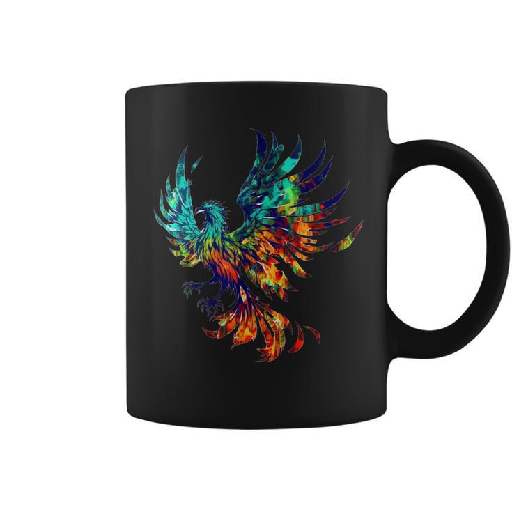 Pájaro Mítico Fénix Renacido Fénix Firebird Taza de café