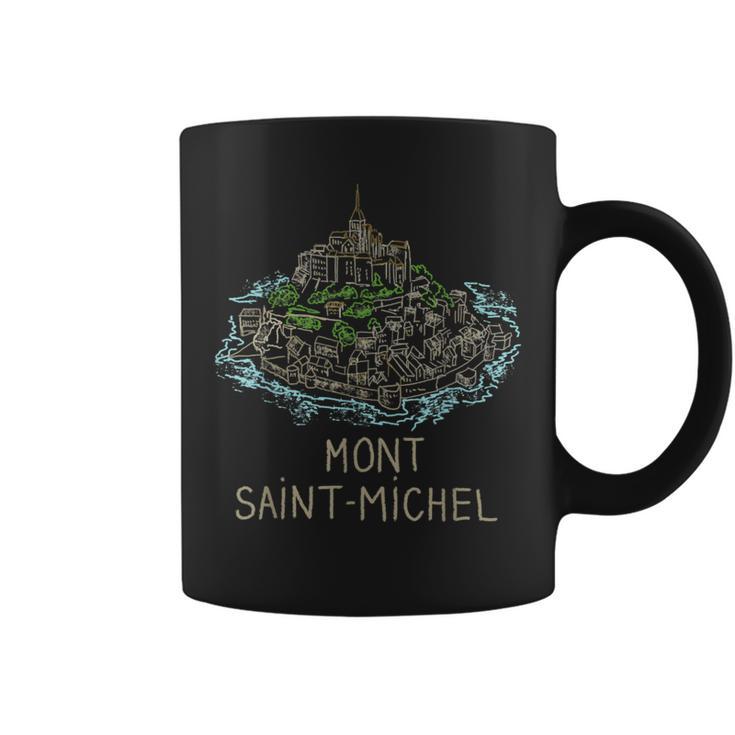 Saint Michel Francia Dibujado A Mano Regalo Hombres Es Taza de café