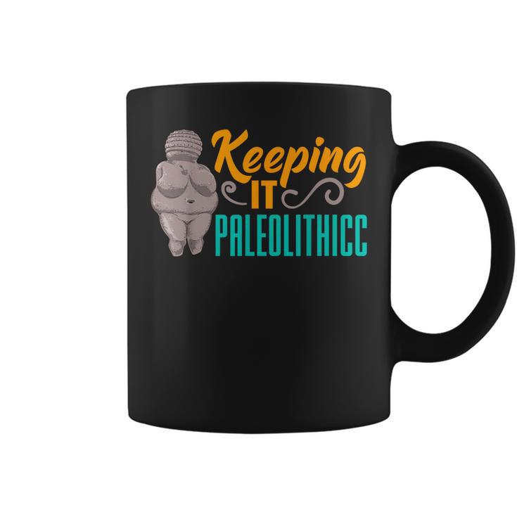 Venus De Willendorf Fertilidad Diosa Thicc Juego De Palabras Paleolítico Taza de café