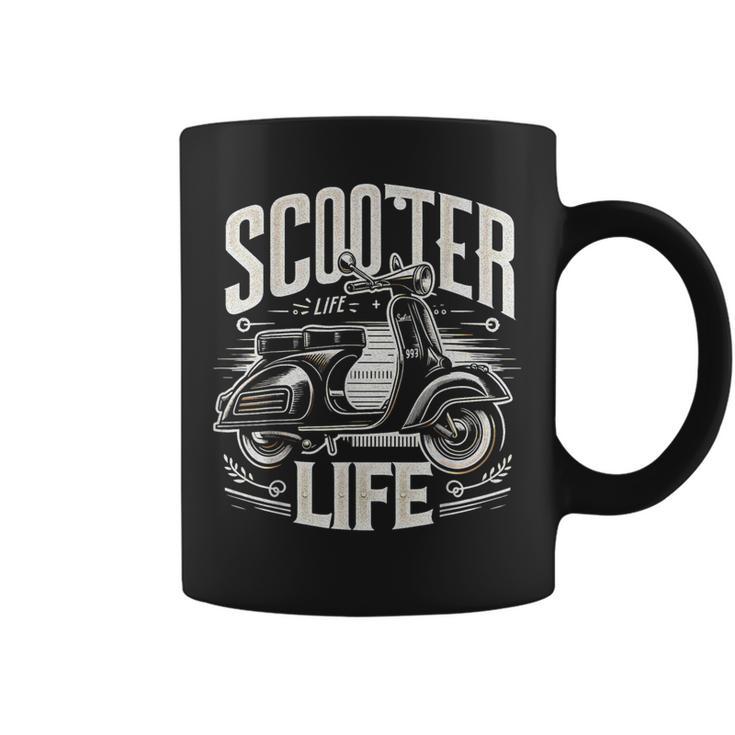Vintagecooter Life Classic Cyclomoteurélo De Routecoot Italien Tasse