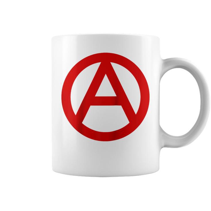 Anarquía Anarquismo Anarquistasímbolo Manga Raglan Taza de café