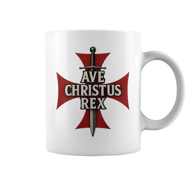 Ave Christus Rex Croix Templière Tasse