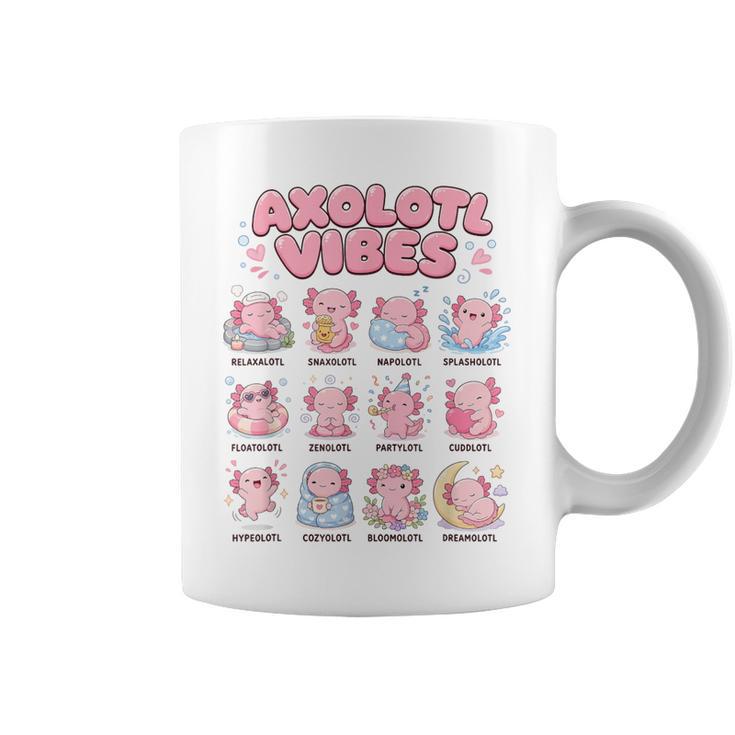 Axolotlibes Relaxalotl Napolotl Mignon Kawaii Jeu De Mots Tasse
