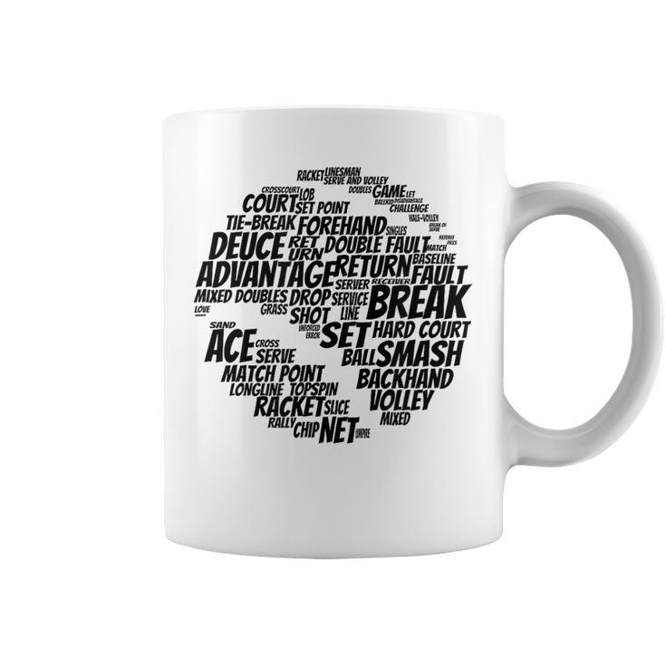 Balle De Tennis Termes De Tennis Joueurs De Tennis Drôle Tasse
