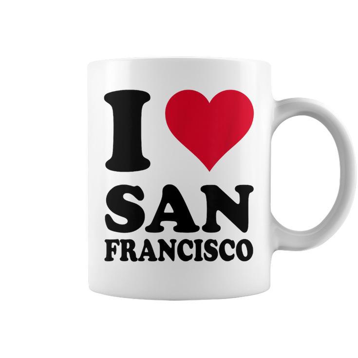 Corazón Diseño I Lovean Francisco Taza de café