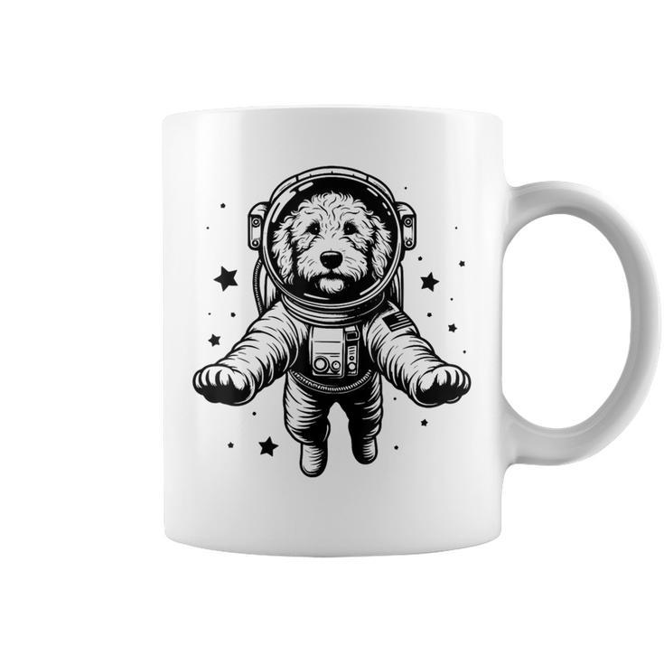 Dog Dad Mompace 宇宙飛行士ゴールデンドゥードル コーヒーマグ
