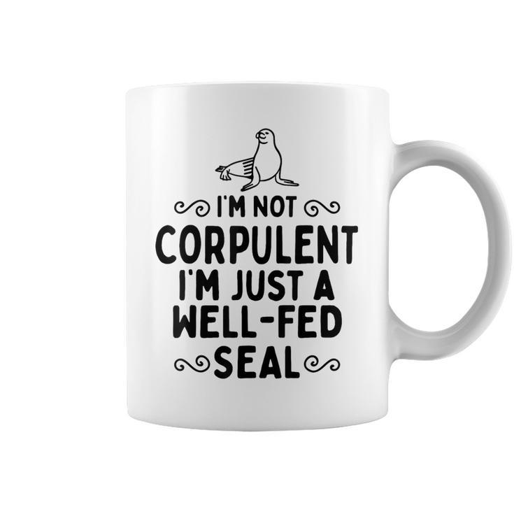 Foca No Corpulenta Bien Alimentada Animal Marinoubmarino Del Océano Taza de café