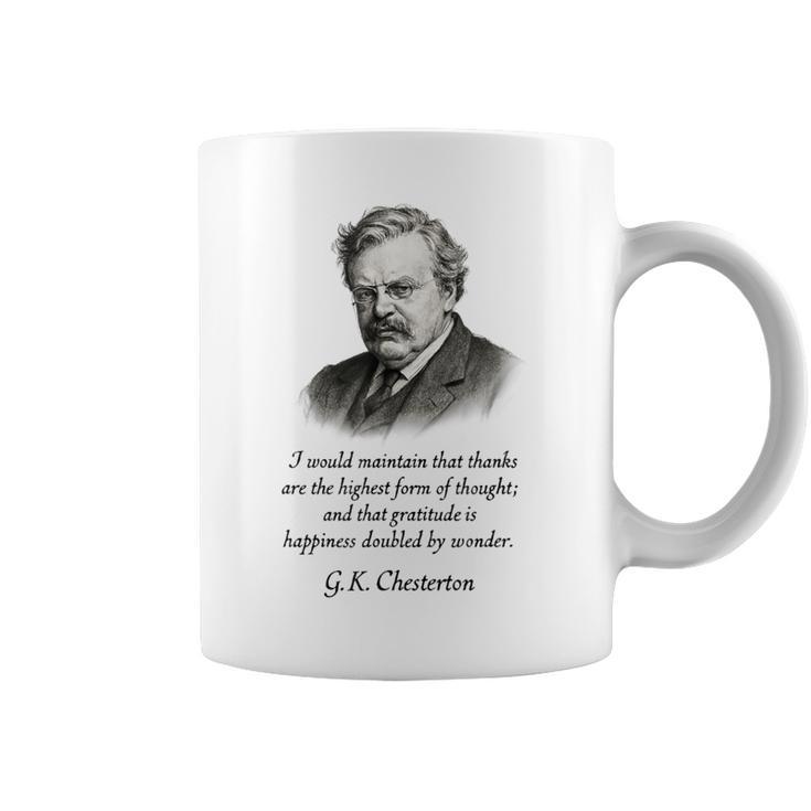 GK Chesterton Gratitude Hombres Es Niños Regalo Taza de café