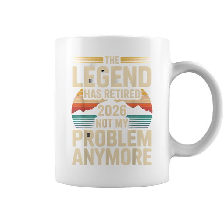The Legend Has Retired 2026 面白い引用 コーヒーマグ