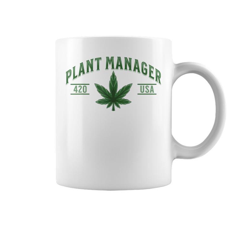 Plant Manager ウィードリーフ カンナビスポット マリファナ Usa コーヒーマグ