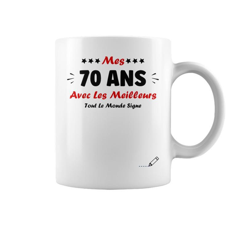 Signature Humour 70 Ans Àigner 70 Ans Anniversaire Tasse
