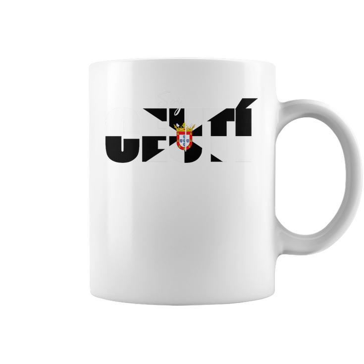 Soy Ceutí Diseño Con La Bandera De Ceuta Taza de café