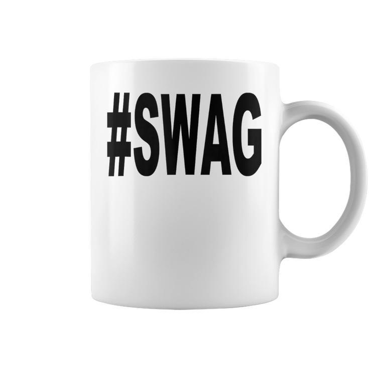Swag Con Hashtag In Mangas Taza de café
