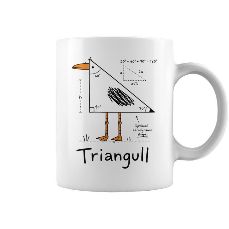 Triangull Triangle Seagull Bird Pun Math Teacher Coffee Mug