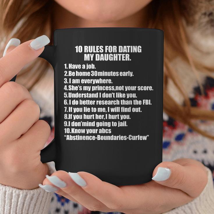 10 Rules Dating My Daughter 過保護 お父さん 保護 コーヒーマグ 面白い贈り物