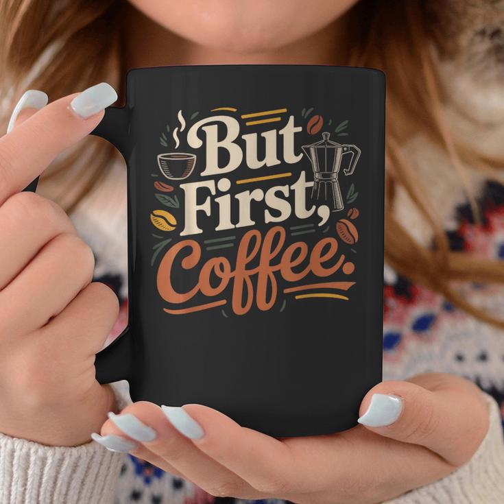 But First Coffeeしかし、最初のコーヒー 面白いコーヒーの引用 モーニングカフェイン愛好家 コーヒーマグ 面白い贈り物