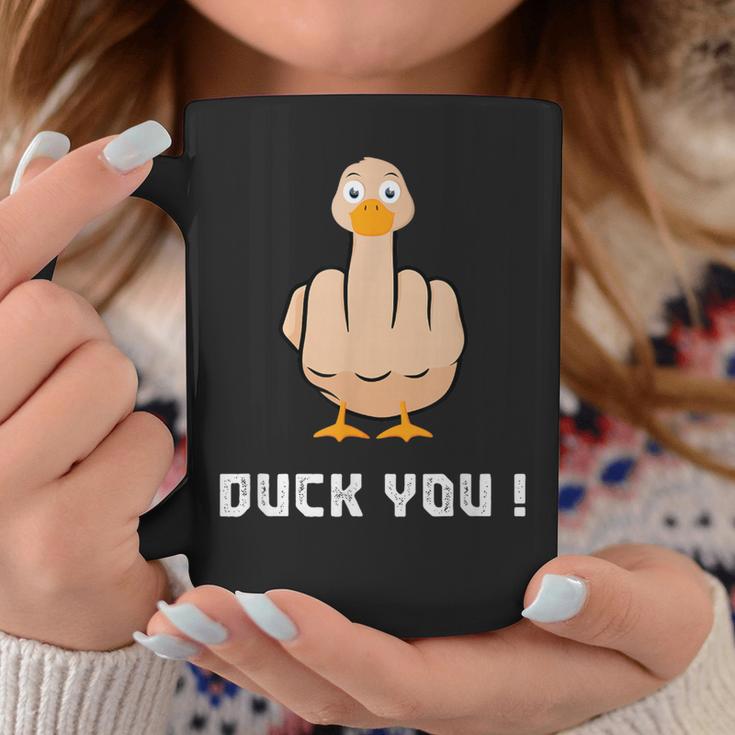 Duck You Duck Lover ひっくり返す鳥 クワック ダッキー 皮肉 コーヒーマグ 面白い贈り物