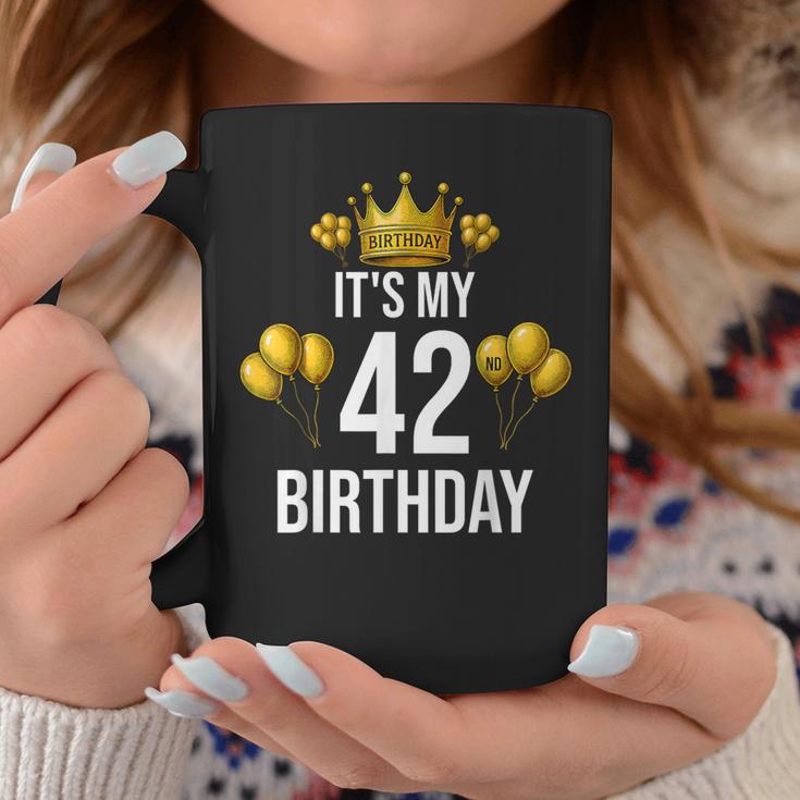 It's My 42歳の誕生日パーティー 42歳の誕生日 男性 女性 コーヒーマグ 面白い贈り物