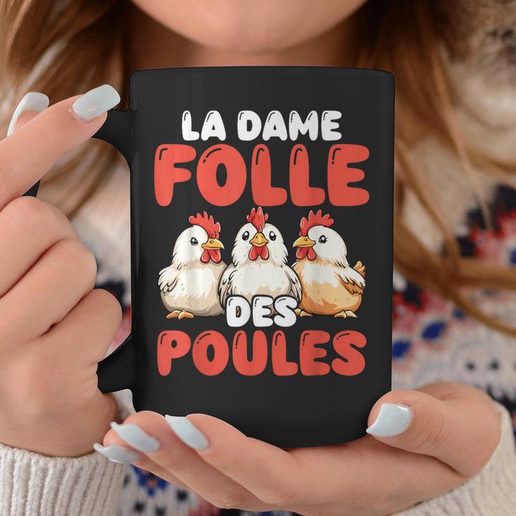 La Dame Folle Des Poules Amoureux Éleveur Ferme Tasse Cadeaux drôles
