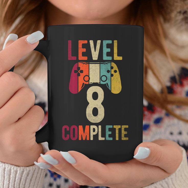 Niños Cumpleaños Niño 8 Años Camisa Gamer Nivel 8 Completo Taza de café Regalos divertidos