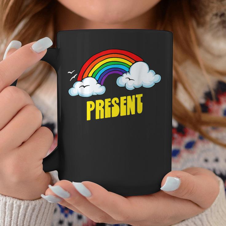 Present Cute arcastic Retrointage Rainbow コーヒーマグ 面白い贈り物