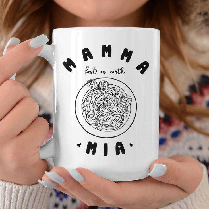 Mamma Mia Best Mum Ever スパゲッティ イタリアンヌードルラブ コーヒーマグ 面白い贈り物