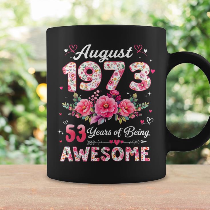 53歳 1973年8月 花柄 53歳 誕生日 男性 女性 コーヒーマグ ギフトのアイデア