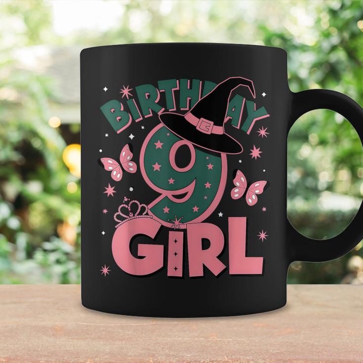 9歳の誕生日 魔女 ピンクとグリーン 9歳の誕生日 女の子 コーヒーマグ ギフトのアイデア