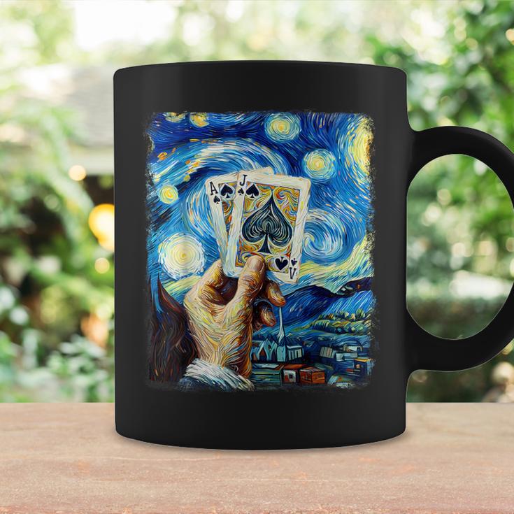 Cartes De Jeu Jack Peinture Nuit Étoilée Tasse Idées cadeaux