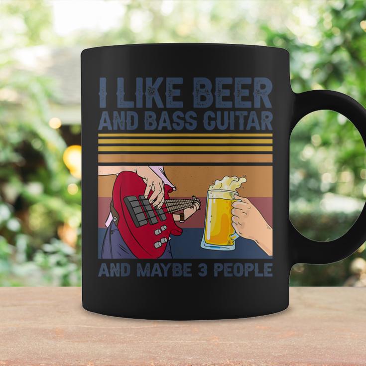 I Like Beer And Bass ギターと 3人 ベーシストギフト コーヒーマグ ギフトのアイデア