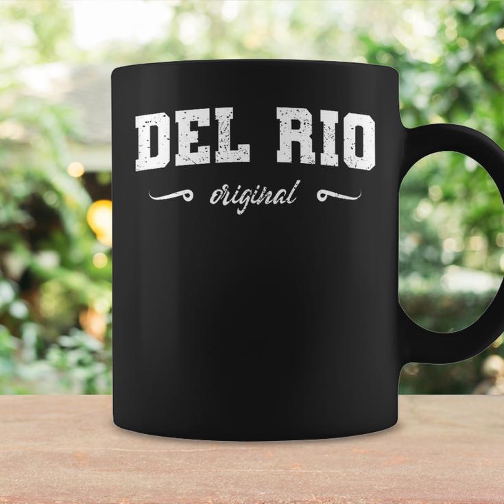Original Del Rio Texas Retro Hometown Nombre Del Rio Original Taza de café Ideas de regalos
