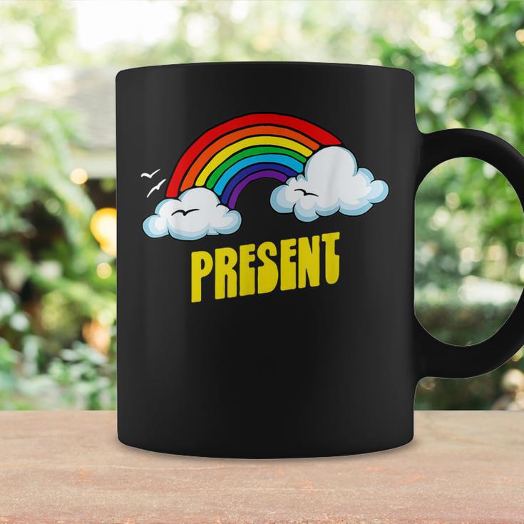 Present Cute arcastic Retrointage Rainbow コーヒーマグ ギフトのアイデア