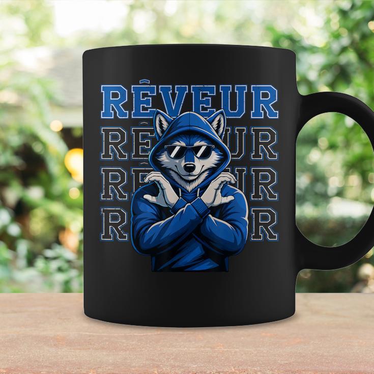 Reveur House Of Dreamers School Spirit Vintage Blue Wolf Coffee Mug Gifts ideas