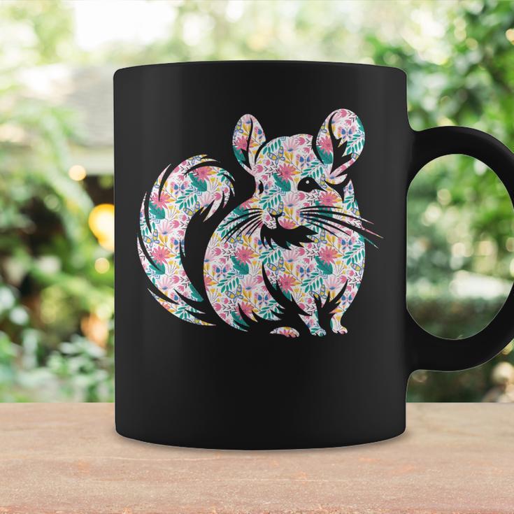 かわいいチンチラ花柄チンチラ 長袖tシャツ コーヒーマグ ギフトのアイデア