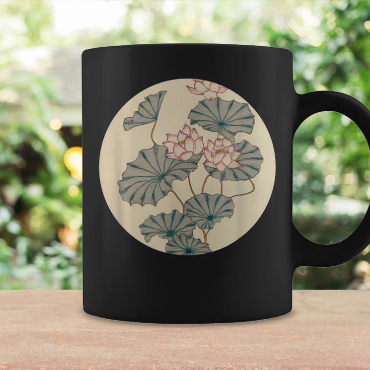 蓮の花 浮世絵 日本風アート コーヒーマグ ギフトのアイデア