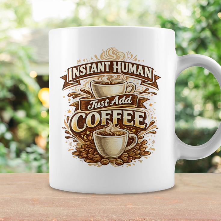 Instant Human Just Add Coffee 面白いカフェインの引用 コーヒーマグ ギフトのアイデア