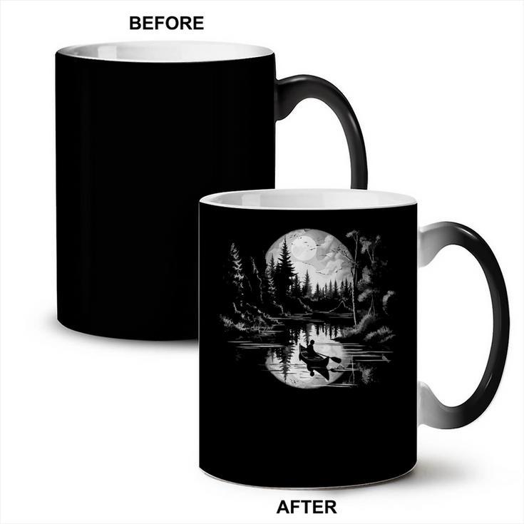 Canoe Canadian Canoeists Nature Canoe Coffee Color Changing Mug