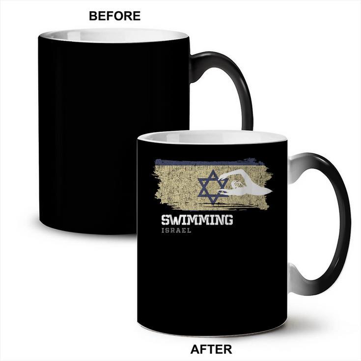 Israel Swimming Swimmer Water Sports Swimming Coffee Color Changing Mug